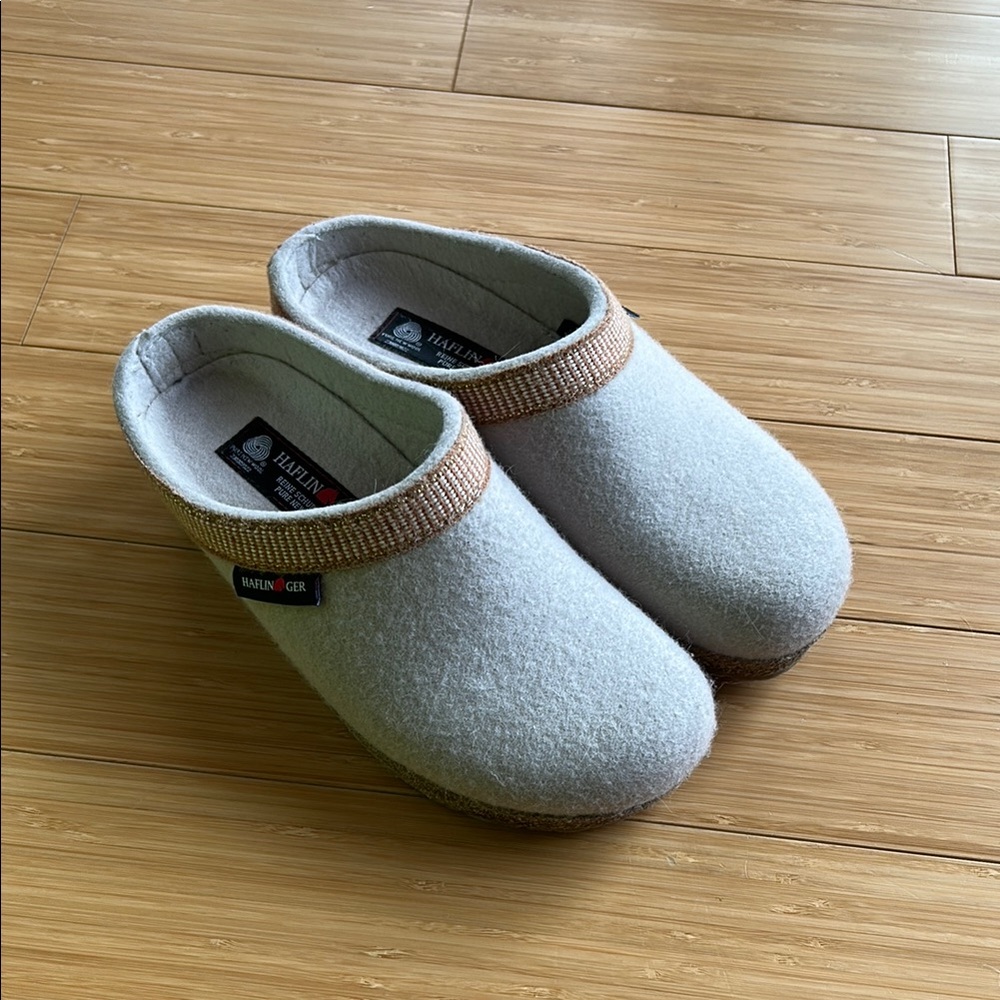 Haflinger Belle Wedge Wool Slippers